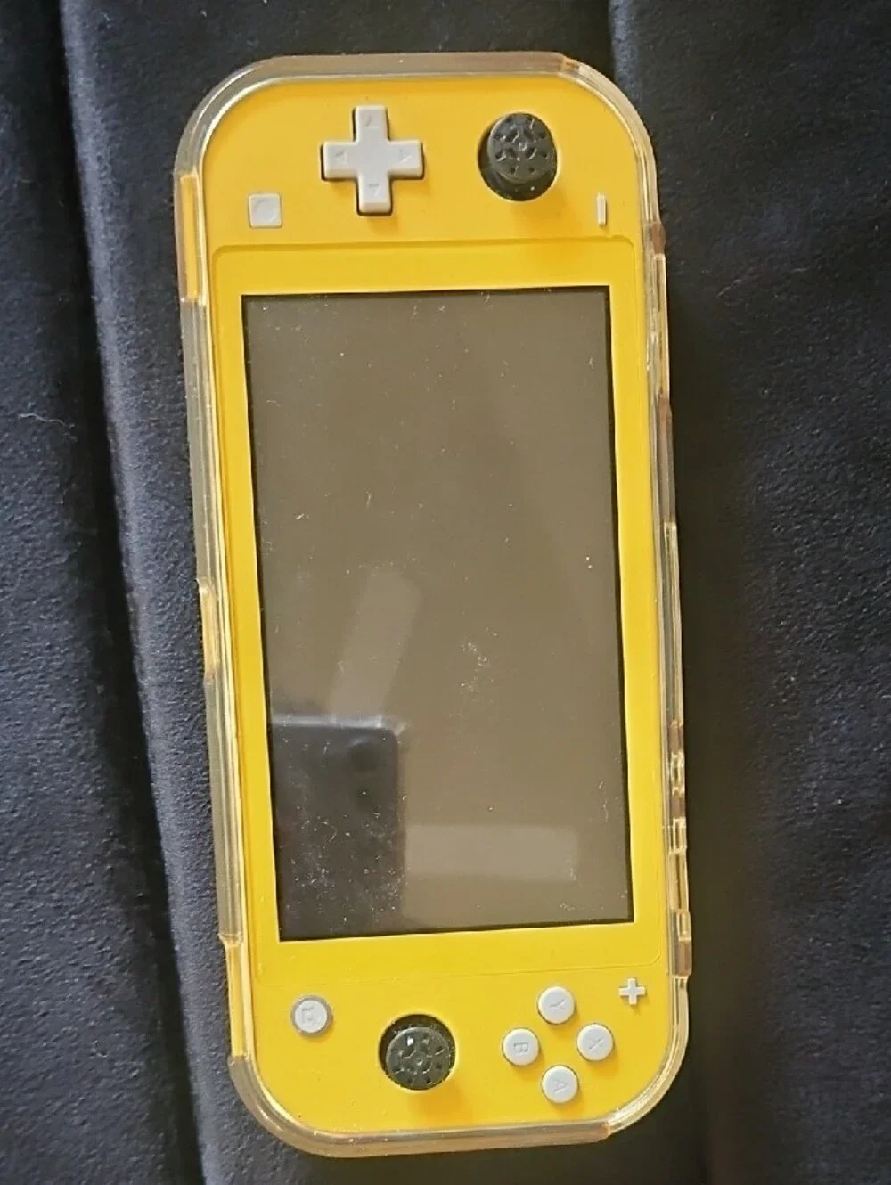 Nintendo Switch Yellow Handheld Gaming Console with Clear Case